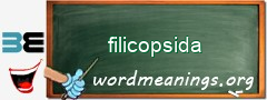 WordMeaning blackboard for filicopsida